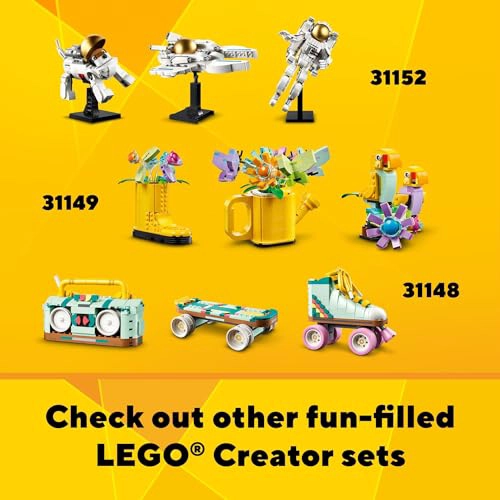 LEGO CREATOR 31147 JUGUETE DE CAMARA RETRO 3 EN 1 SE TRANSFORMA A UNA CAMARA DE VIDEO RETRO O - 6