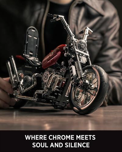 NIFELIZ CHOPPER JUEGO DE CONSTRUCCION DE MOTOCICLETA PARA ADULTOS MODELO CLASICO DE MOTOCICLETA - 3