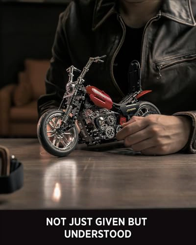 NIFELIZ CHOPPER JUEGO DE CONSTRUCCION DE MOTOCICLETA PARA ADULTOS MODELO CLASICO DE MOTOCICLETA - 6