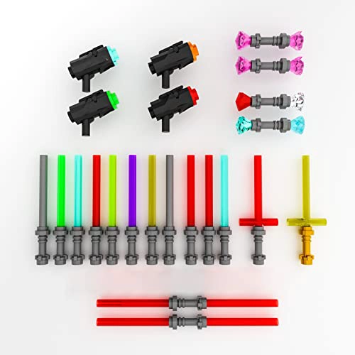 PAQUETE DE 105 PIEZAS DE BLOQUES DE CONSTRUCCION DE ESPADA LIGERA PARA FANATICOS DE LEGO STAR WARS - 1