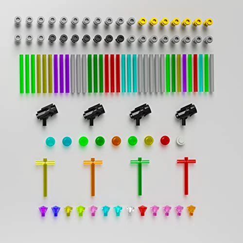 PAQUETE DE 105 PIEZAS DE BLOQUES DE CONSTRUCCION DE ESPADA LIGERA PARA FANATICOS DE LEGO STAR WARS - 2