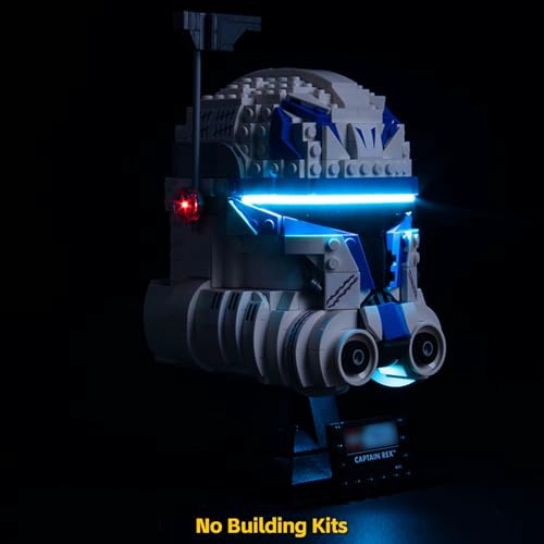 BRICKBLING LUZ LED COMPATIBLE CON EL JUEGO DE CASCO LEGO CAPTAIN REX 75349 SOLO LUCES NUEVA - 2