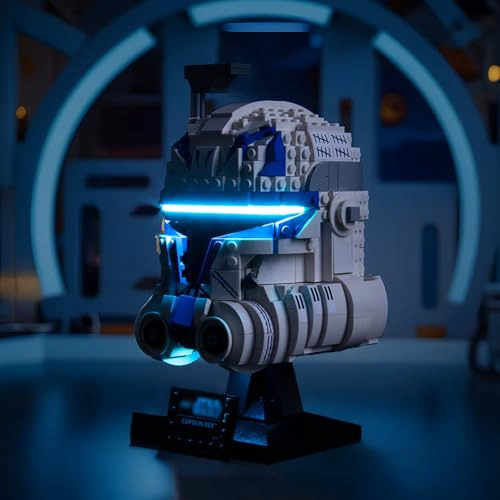 BRICKBLING LUZ LED COMPATIBLE CON EL JUEGO DE CASCO LEGO CAPTAIN REX 75349 SOLO LUCES NUEVA - 6