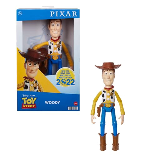 MATTEL DISNEY AND PIXAR TOY STORY FIGURA DE ACCION GRANDE POSABLE WOODY COLECCIONABLE CON ASPECTO - 1