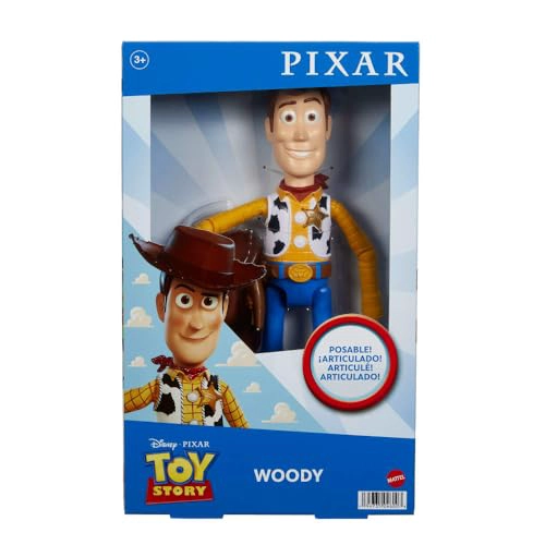 MATTEL DISNEY AND PIXAR TOY STORY FIGURA DE ACCION GRANDE POSABLE WOODY COLECCIONABLE CON ASPECTO - 7