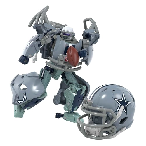 TRANSFORMERS NFL DALLAS COWBOYS STARBLITZ FIGURA DE ACCION DE 55 PULGADAS QUE CAMBIA DE ROBOT - 1