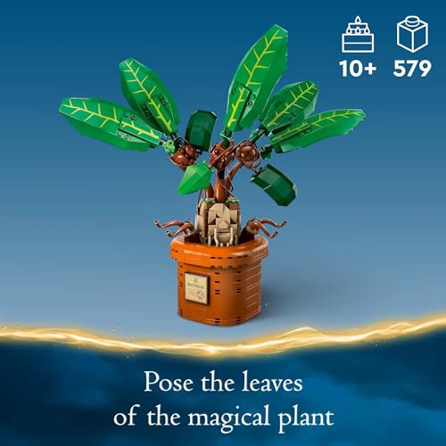 LEGO FIGURA DE MANDRAGORA DE HARRY POTTER Y JUGUETE DE PLANTA DE MACETA IDEA DE REGALO - 3
