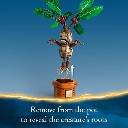 LEGO FIGURA DE MANDRAGORA DE HARRY POTTER Y JUGUETE DE PLANTA DE MACETA IDEA DE REGALO - 5