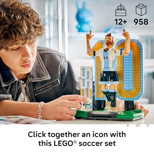 LEGO EDITIONS LIONEL MESSI JUEGO DE COLECCIONISTA JUGUETE DE CONSTRUCCION PARA NIÑOS COLECCIONABLE - 3