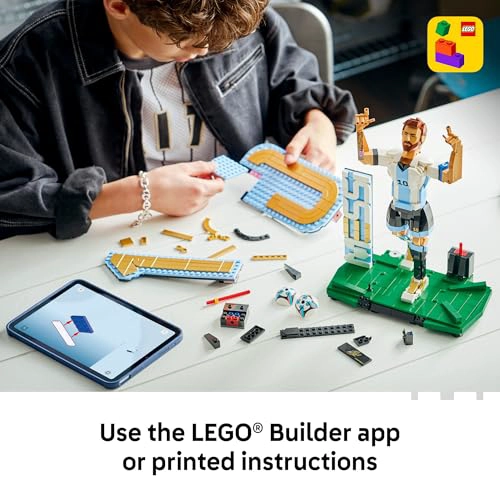 LEGO EDITIONS LIONEL MESSI JUEGO DE COLECCIONISTA JUGUETE DE CONSTRUCCION PARA NIÑOS COLECCIONABLE - 6