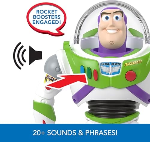 MATTEL DISNEY AND PIXAR TOY STORY FIGURA DE ACCION PARLANTE ROCKET RESCUE BUZZ LIGHTYEAR CON MAS - 4