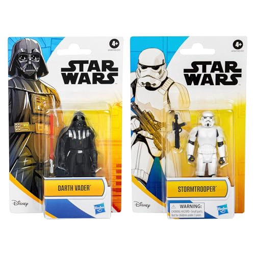 STAR WARS EPIC HERO SERIES PAQUETE DE DOS FIGURAS DE ACCION DE DARTH VADER Y STORMTROOPER DE 4 - 2
