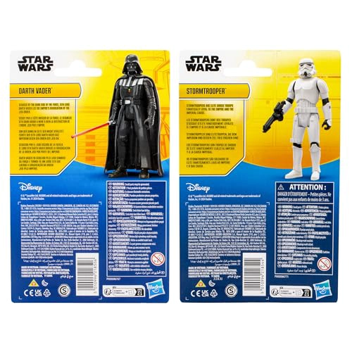 STAR WARS EPIC HERO SERIES PAQUETE DE DOS FIGURAS DE ACCION DE DARTH VADER Y STORMTROOPER DE 4 - 5