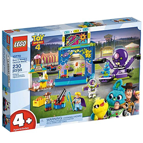 LEGO DISNEY PIXAR TOY STORY 4 BUZZ LIGHTYEAR Y WOODYS CARNIVAL MANIA 10770 KIT DE CONSTRUCCION SET - 1