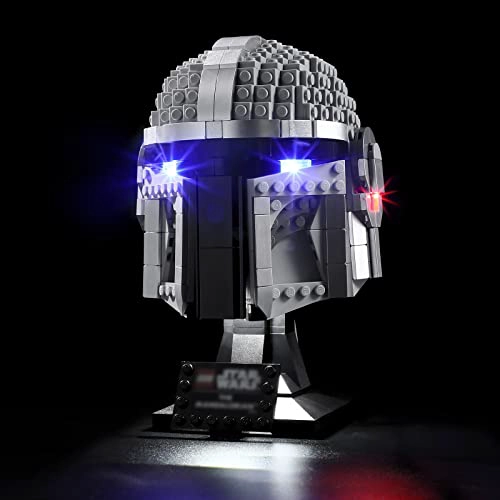 BRIKSMAX KIT DE ILUMINACION LED PARA CASCO DE STAR WARS THE MANDALORIAN COMPATIBLE CON EL MODELO - 1