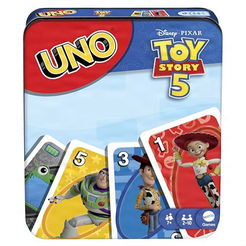 MATTEL GAMES UNO DISNEY Y PIXAR TOY STORY JUEGO DE 5 CARTAS CON BARAJA INSPIRADA EN PELICULAS - 1
