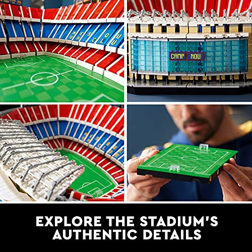 LEGO ICONS CAMP NOU FC BARCELONA SOCCER STADIUM 10284 KIT DE CONSTRUCCION GRANDE PARA ADULTOS IDEA - 4