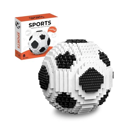 JUEGO DE CONSTRUCCION DE BALON DE FUTBOL DESAFIANTE JUGUETE EDUCATIVO STEM DE MICROLADRILLOS - 1
