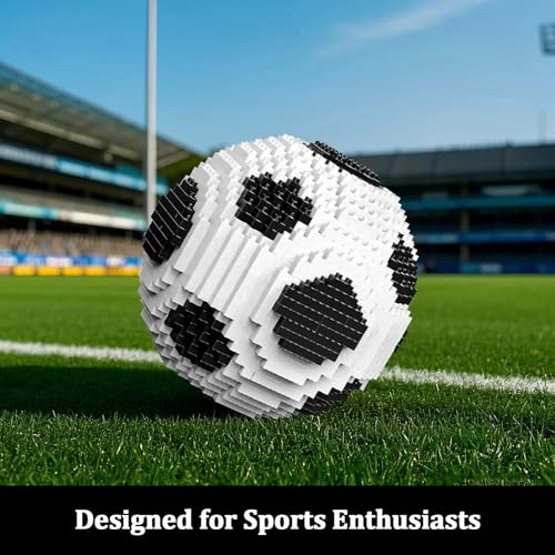 JUEGO DE CONSTRUCCION DE BALON DE FUTBOL DESAFIANTE JUGUETE EDUCATIVO STEM DE MICROLADRILLOS - 5