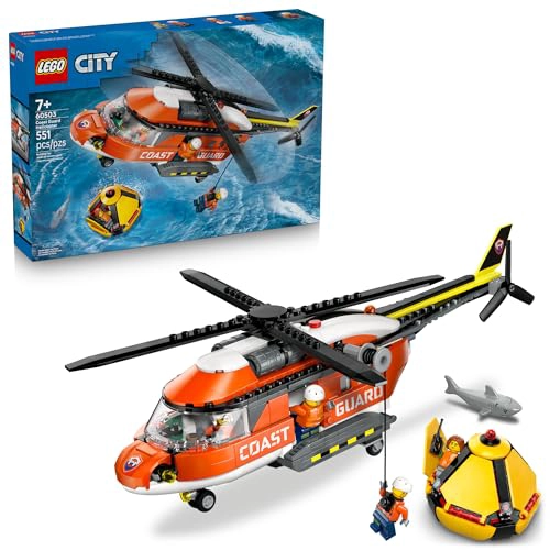 LEGO CITY COAST GUARD HELICOPTERO DE JUGUETE DE CONSTRUCCION PARA NIÑOS JUEGO DE RESPUESTA - 1