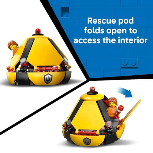 LEGO CITY COAST GUARD HELICOPTERO DE JUGUETE DE CONSTRUCCION PARA NIÑOS JUEGO DE RESPUESTA - 5