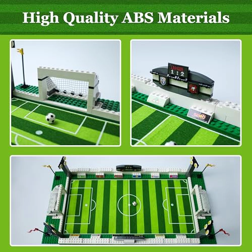 JUEGO DE BLOQUES DE CONSTRUCCION DE CAMPO DE FUTBOL COMPATIBLE CON JUEGO DE LEGO DE FUTBOL - 3