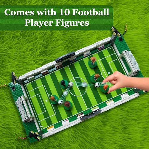 JUEGO DE BLOQUES DE CONSTRUCCION DE CAMPO DE FUTBOL COMPATIBLE CON JUEGO DE LEGO DE FUTBOL - 4