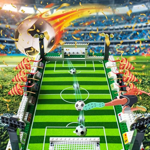 JUEGO DE BLOQUES DE CONSTRUCCION DE CAMPO DE FUTBOL COMPATIBLE CON JUEGO DE LEGO DE FUTBOL - 5