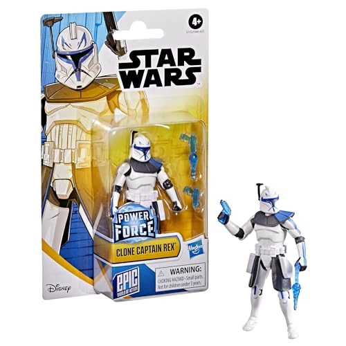 STAR WARS EPIC WORLD OF ACTION CLONE CAPTAIN REX FIGURA DE ACCION DE 4 PULGADAS Y 2 ACCESORIOS - 2