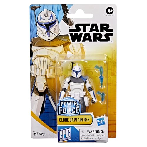 STAR WARS EPIC WORLD OF ACTION CLONE CAPTAIN REX FIGURA DE ACCION DE 4 PULGADAS Y 2 ACCESORIOS - 3