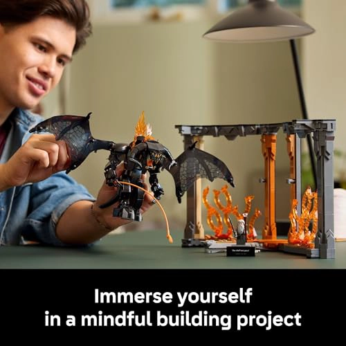 LEGO ICONS THE LORD OF THE RINGS BALROG BOOK NOOK KIT KIT DE CONSTRUCCION DE MANUALIDADES DIY - 3