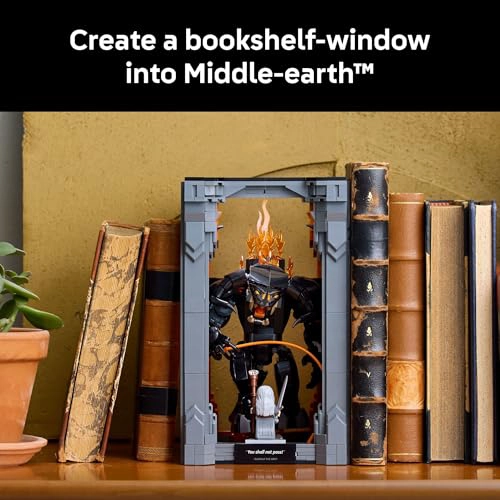 LEGO ICONS THE LORD OF THE RINGS BALROG BOOK NOOK KIT KIT DE CONSTRUCCION DE MANUALIDADES DIY - 4