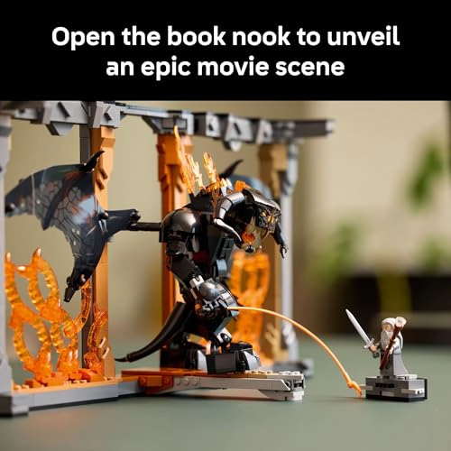 LEGO ICONS THE LORD OF THE RINGS BALROG BOOK NOOK KIT KIT DE CONSTRUCCION DE MANUALIDADES DIY - 5