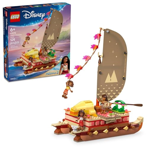 LEGO DISNEY CANOA DE AVENTURA DE MOANA SET DE JUGUETE DE CONSTRUCCION BARCO DE JUGUETE DE JUEGO - 1