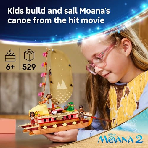 LEGO DISNEY CANOA DE AVENTURA DE MOANA SET DE JUGUETE DE CONSTRUCCION BARCO DE JUGUETE DE JUEGO - 2