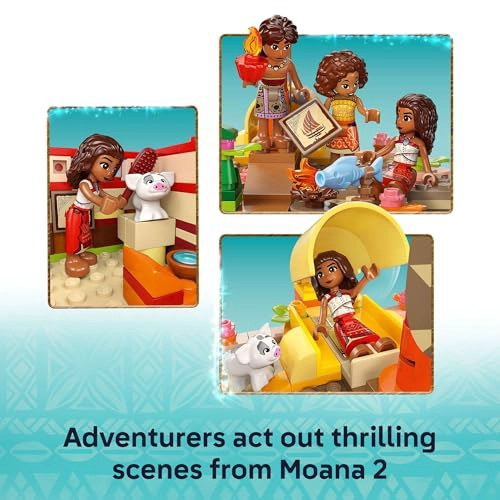 LEGO DISNEY CANOA DE AVENTURA DE MOANA SET DE JUGUETE DE CONSTRUCCION BARCO DE JUGUETE DE JUEGO - 3