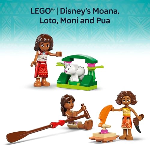 LEGO DISNEY CANOA DE AVENTURA DE MOANA SET DE JUGUETE DE CONSTRUCCION BARCO DE JUGUETE DE JUEGO - 6