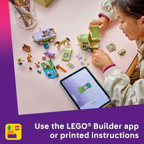 LEGO FRIENDS HORSE BABY FOAL TRAILER JUGUETE DE CONSTRUCCION PARA NIÑAS Y NIÑOS JUEGO DE SIMULACION - 6