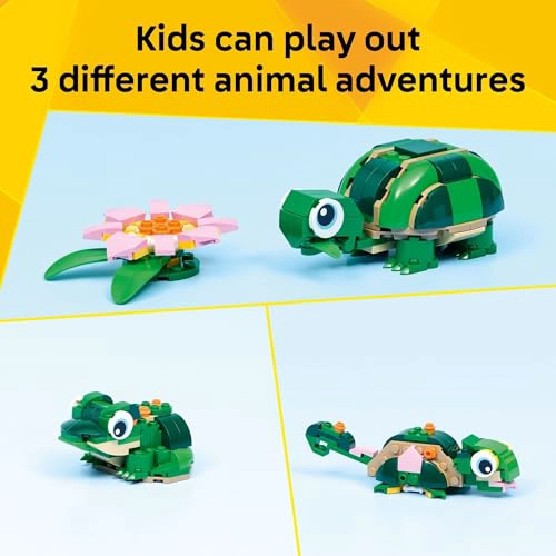 LEGO CREATOR 3 EN 1 TORTUGA CON UNA FLOR DE NENUFAR JUGUETE DE CONSTRUCCION PARA NIÑAS Y NIÑOS - 3