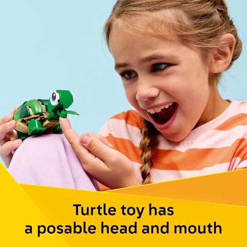 LEGO CREATOR 3 EN 1 TORTUGA CON UNA FLOR DE NENUFAR JUGUETE DE CONSTRUCCION PARA NIÑAS Y NIÑOS - 4