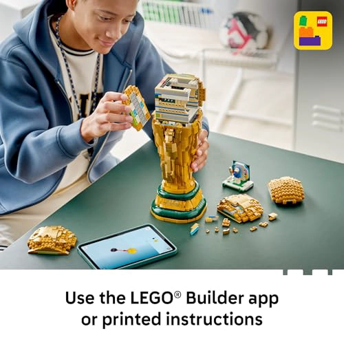 CONJUNTO DE CONSTRUCCION DEL TROFEO OFICIAL DEL MUNDIAL DE LA FIFA DE LEGO EDICIONES KIT - 6