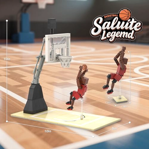 JUEGO DE BLOQUES DE CONSTRUCCION DE ESTRELLAS DE BALONCESTO DEPORTIVO 187 PIEZAS JUGUETE CREATIVO - 5