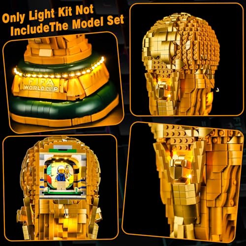 VAODEST KIT DE ILUMINACION LED PARA LEGO FIFA WORLD CUP OFFICIAL TROPHY 43020 LUCES DECORATIVAS - 2