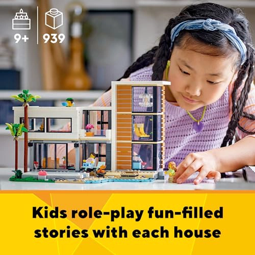 LEGO CREATOR 3 EN 1 CASA DE JUGUETES MODERNA JUEGO DE CONSTRUCCION DE JUGUETES PARA NIÑOS CON 3 - 3