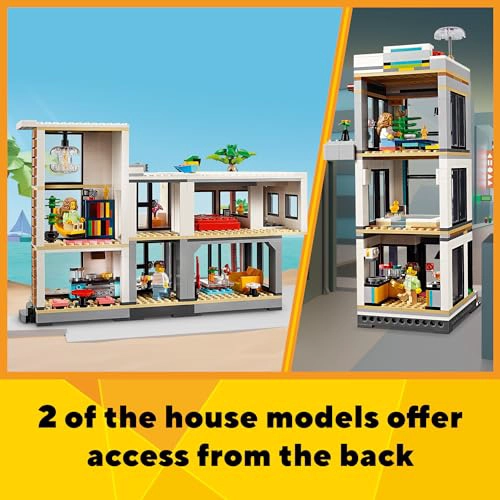 LEGO CREATOR 3 EN 1 CASA DE JUGUETES MODERNA JUEGO DE CONSTRUCCION DE JUGUETES PARA NIÑOS CON 3 - 4