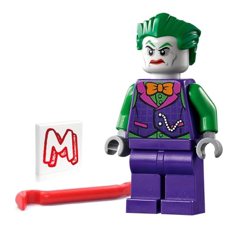 LEGO SUPER HEROES DC MINIFIGURA DE BATMAN GUASON CON CORBATA DE ARCO NARANJA CON PALANCA 76119 - 2