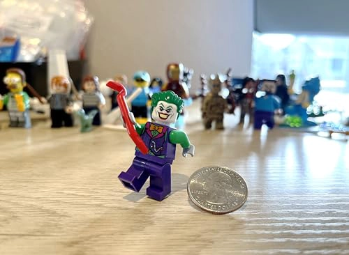 LEGO SUPER HEROES DC MINIFIGURA DE BATMAN GUASON CON CORBATA DE ARCO NARANJA CON PALANCA 76119 - 3