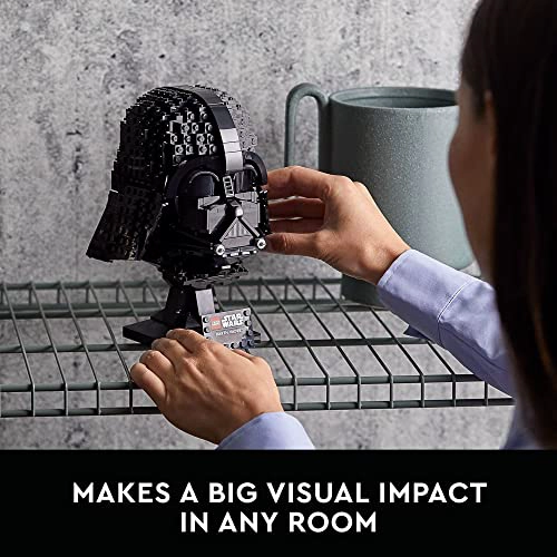 LEGO STAR WARS DARTH VADER JUEGO DE CONSTRUCCION DE CASCO PARA ADULTOS KIT DE MODELO COLECCIONABLE - 5