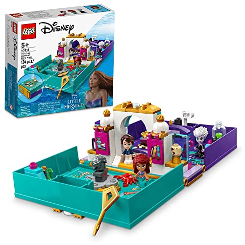 LEGO DISNEY 43213 JUEGO DIVERTIDO DE LIBRO DE CUENTOS DE LA SIRENITA CON ARIEL EL PRINCIPE ERIC - 1