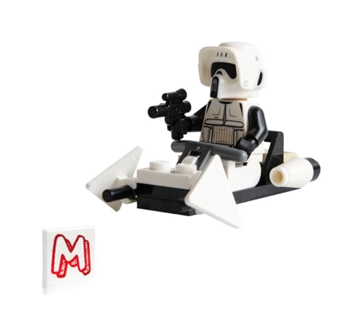 LEGO STAR WARS THE MANDALORIAN MINIFIGURE IMPERIAL SCOUT TROOPER CON BICICLETA BLASTER Y SPEEDER - 2